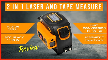 Laser Tape Measure Review / 2 in 1 Laser Tape Measure & 16ft Tape Measure All in One