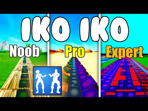 Justin Wellington - Iko Iko (Hey Now Emote) Noob vs Pro vs Expert (Fortnite Music Blocks) -With Code