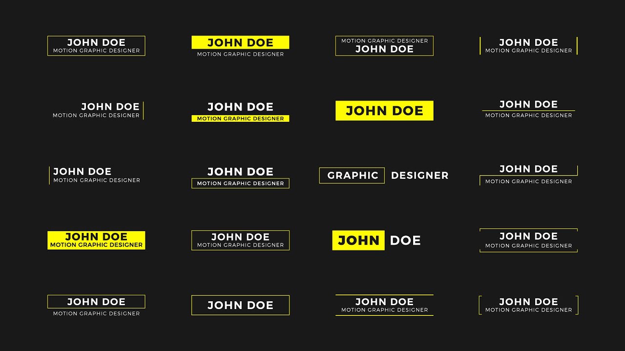 Minimal Titles Final Cut Pro Template YouTube