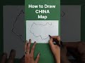 How to Draw China map #shorts #viral #youtube #youtubeshorts #china #beijing #map #study #geography