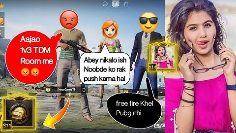 Random 3 players call me Noob / challenge for 1vs 3 TDM room (part - 36)