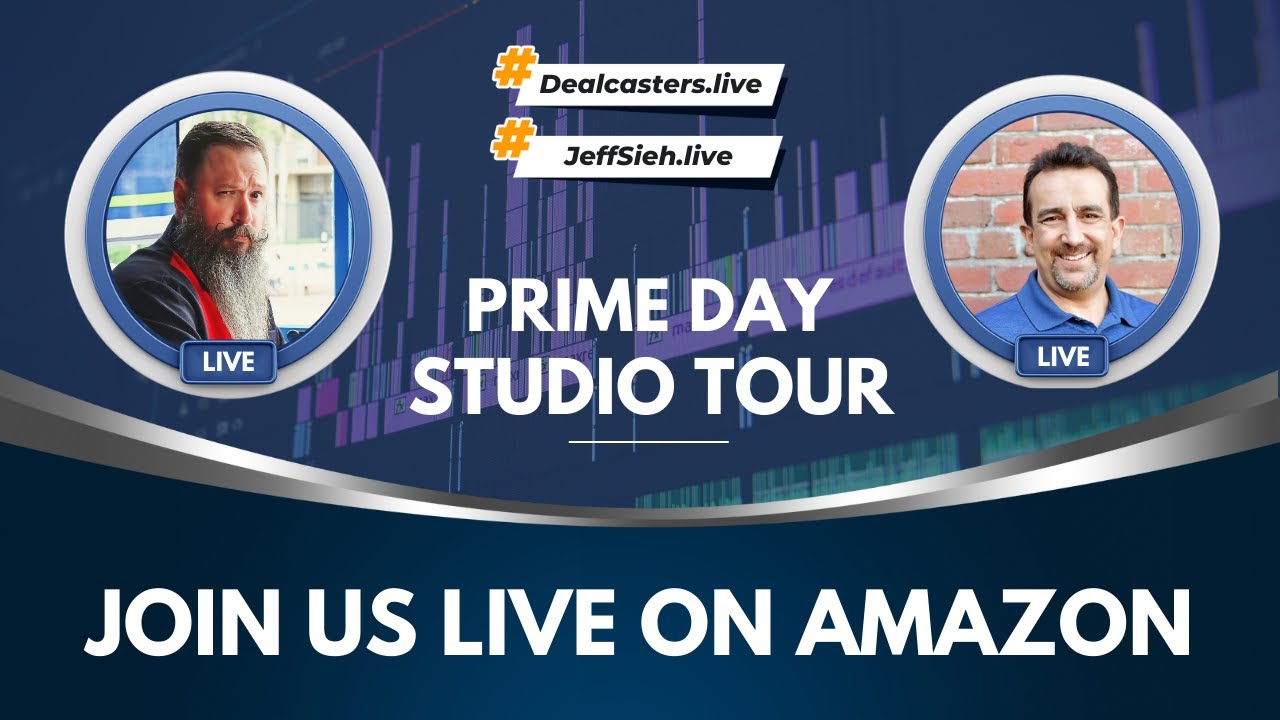 Dealcasters.live and JeffSieh.live Studio Tour for Prime Day