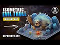 EVIL TROLL in ISOMETRIC ● Creature Game Art