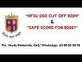 NFSU DSO Mains Cut Off 2024 Complete Analysis | Expected Cut Off for NFSU DSO 2026