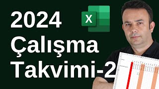 2024 Çalışma Takvimi Oluşturmak 2. Örnek 