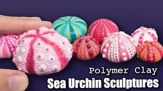 Polymer Clay Sea Urchins Sculptures // How to Sculpt Tutorial