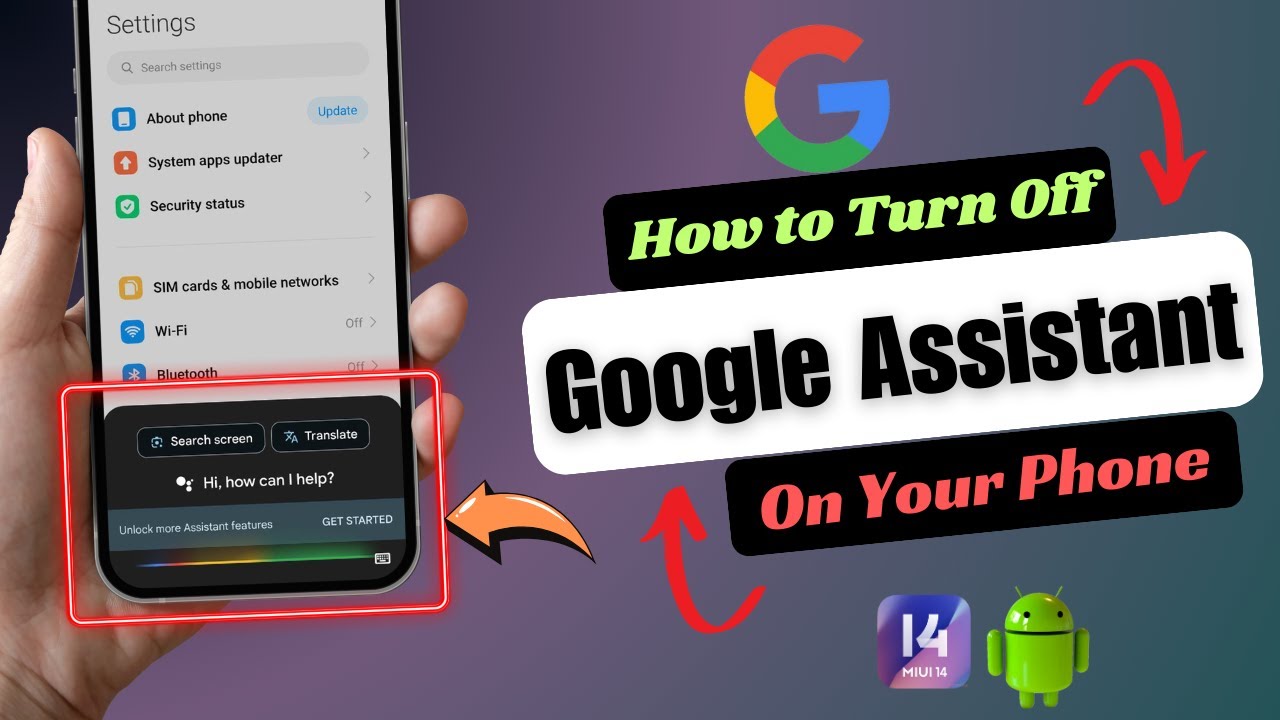 How to Turn Off Google Assistant on Android - YouTube