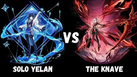 Solo yelan vs The knave | C1 yelan | Fading twilight bow | No food buffs |