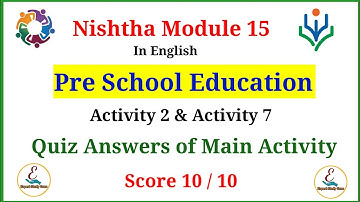 Nishtha Module 15 Quiz Answers | Module 15 Answer Key | Module 15 Nishtha