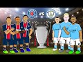 🛢️PSG vs Man City: Cartoon Highlights!🛢️ (De Bruyne Mahrez Goals Champions League Semi-Final)