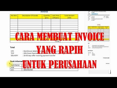 #tutorial EASY WAY TO MAKE A NEAT INVOICE IN WORD || Cara Membuat