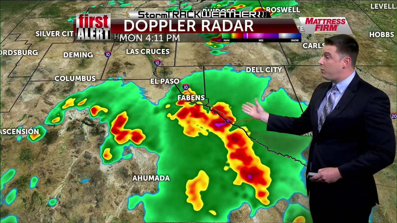 First severe storm coverage in El Paso 06/04/19 - YouTube