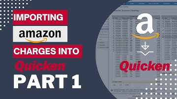 Importing Amazon Charges in to Quicken Part I