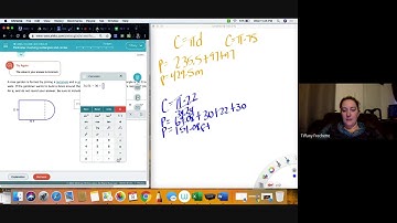 Perimeter involving rectangles and circle
