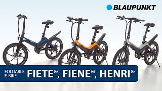 Blaupunkt foldable e-bike FIETE®, FIENE®, HENRI®  (English)