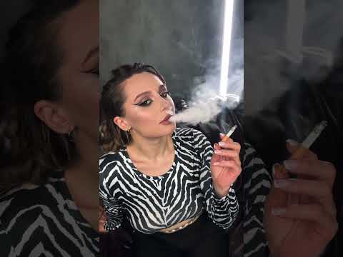 Wild playful cat is me today 🐆🚬 Full video OF, C4S, Patreon #cute #girl #smoker