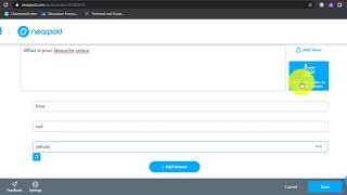 Adding an Interactive poll to a Nearpod presentation
