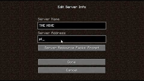 How to have the HIVE server on minecraft java edition
