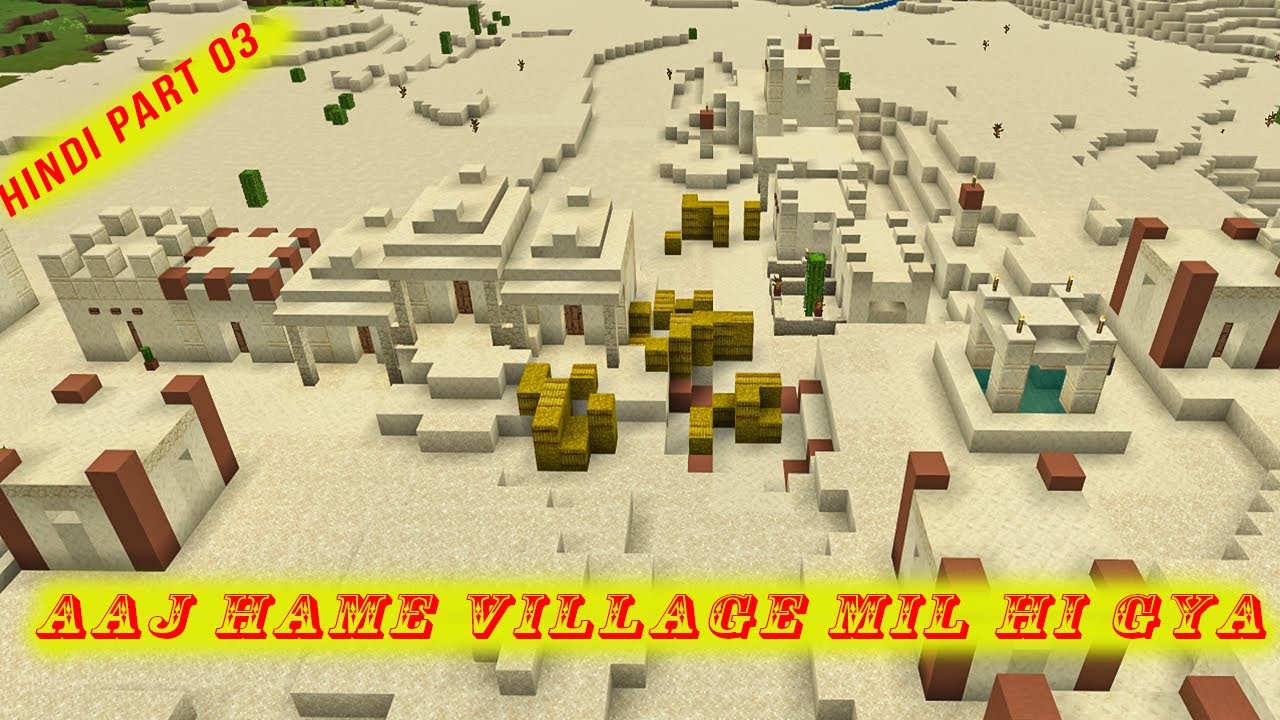 we find a village in minecraft survival series part #03 - YouTube