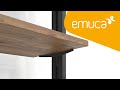 How to assemble the Zero system wood shelf – Emuca