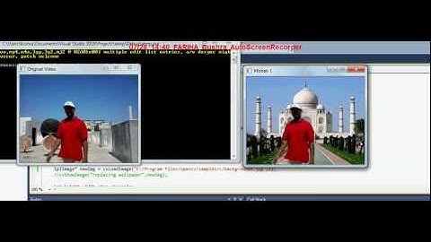 Background Removal OpenCv - Taj Mahal