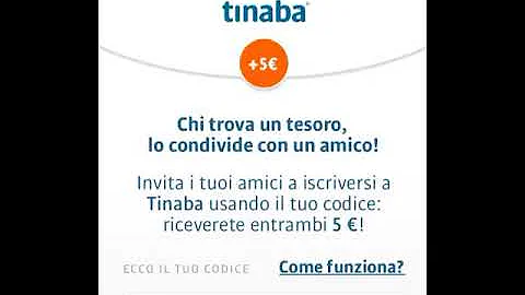 Come ottenere 10 euro Tinaba?