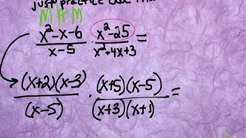 8.3 Multiplying and Dividing Rational Expressions