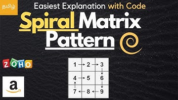 Most Important Matrix Interview Question | ZOHO Interview Question | Pattern Printing for interviews