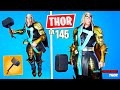 Unlocking GOLD THOR! Winning in Solos! (Fortnite Season 4)