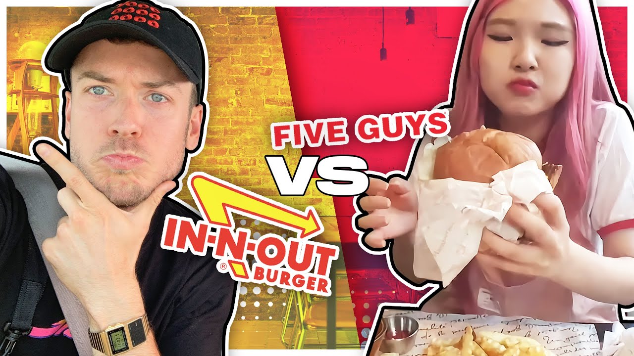 HAchubby trying American Burgers - Five Guys vs In-N-Out feat. Jakenbake