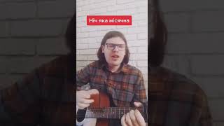 Ніч яка місячна [guitar cover] | #SHORTS