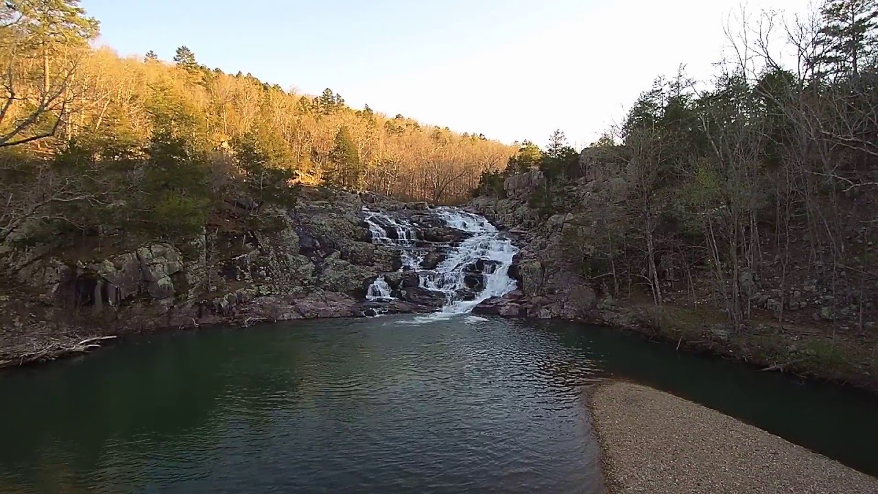 Upclose Rocky Falls MO drone aerial YouTube