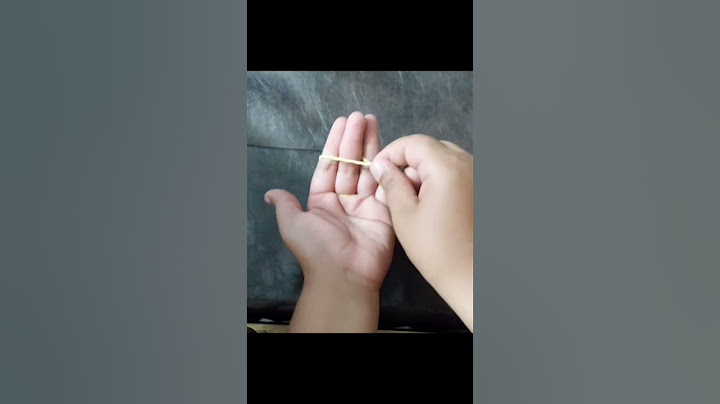 tutorial mágica com elástico que atravessa o dedo#youtubeshorts