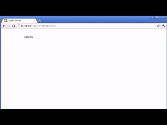 jQuery Tutorial - 142 - Draggable