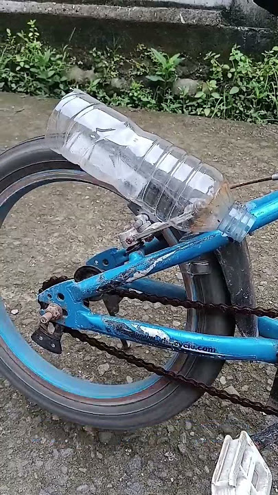 knalpot sepeda AQUAPOVIC Nih bos, senggol dong tutorialnya... minimal maksimal botol Aqua lah, wakak
