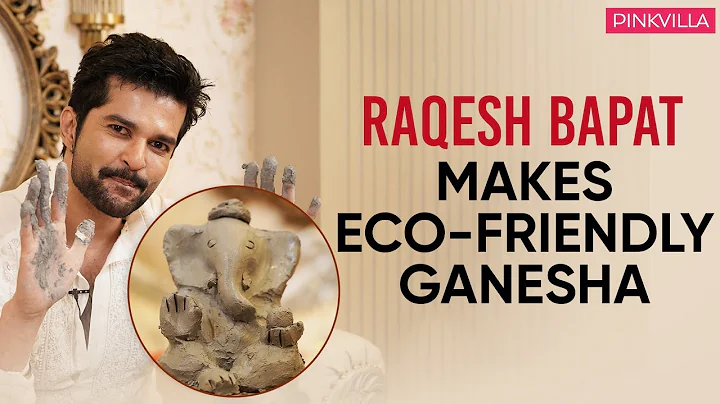 Raqesh Bapat makes eco-friendly Ganesha; Has taugh...