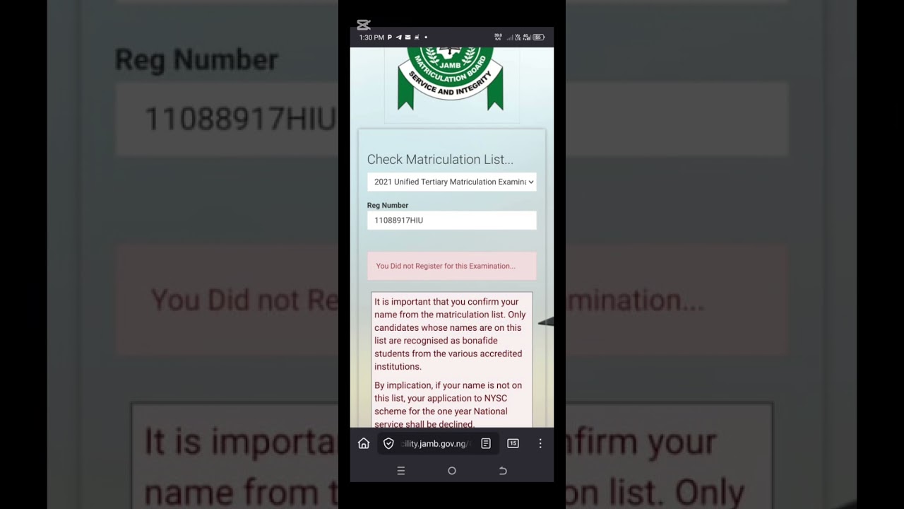 Matriculation issues & way forward 