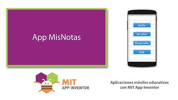 App MisNotas. Uso de TinyDB con MIT App Inventor