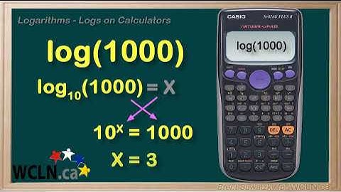WCLN - Logarithms - Logs on Calculators (Intro 3/6)