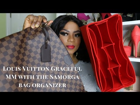 LOUIS VUITTON GRACEFUL MM with The Samorga bag organizer/What Fits 