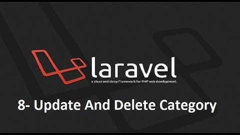laravel 5.7 mini project update and delete category in urdu hindi part 8