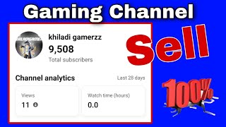 youtube channel sell | buy youtube channel | buy monetized youtube channel