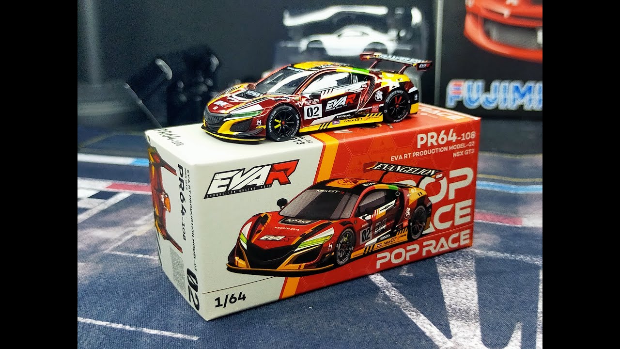 Honda NSX GT3 EVO22 EVA RT [PopRace] PR640108 | ASMR - YouTube