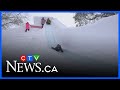Longest ice slide in Canada visited by families in Fort Saskatchewan