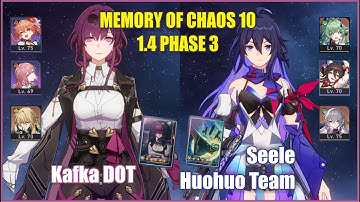 E0 Seele Huohuo & E1 Kafka Memory of Chaos 10 | Honkai Star Rail 1.5