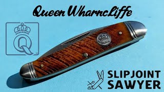 Queen Sawcut Bone Wharncliffe - QN010 Everyone Should Own This Pocket Knife!