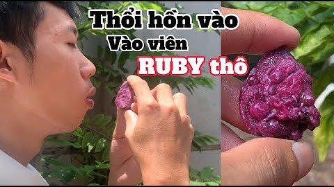 ĐIÊU KHẮC VIÊN RUBY THÔ THÀNH TÁC PHẨM RỒNG | BẢO CHẠM OFFICIAL