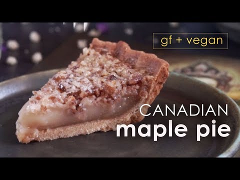 Canadian Maple Pie (vegan + gluten-free)