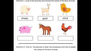 Farm Animals Worksheets