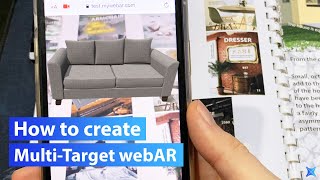 WebAR Tutorials: How to Create Multi-Target Tracking (for Web Browsers) | MyWebAR.com